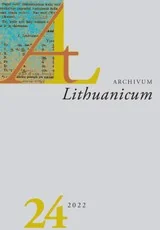 Archivum Lituanicum 24