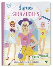 Atostogos. Papuošk gražuoles. Užduočių knygelė su lipdukais