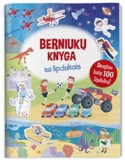 Berniukų knyga su lipdukais. Daugiau kaip 100 lipdukų!