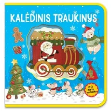 Kalėdinis traukinys: 2–3 metų vaikams — knygeles-kietais-lapais