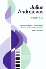 Koncertas fortepijonui ir styginių orkestrui „Sakmė“, klavyras