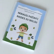 Lavinamoji knyga „Mokausi pažinti raides su Skilsu“