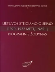Lietuvos steigiamojo seimo (1920-1922 metų) narių biografinis žodynas