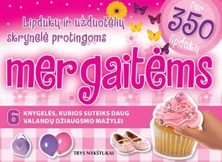 Lipdukų ir užduotėlių skrynelė protingoms mergaitėms. 6 knygelių rinkinys