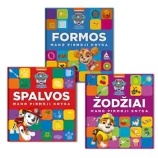 Mano pirmųjų knygų rinkinys. Šunyčiai patruliai: Spalvos + Žodžiai + Formos