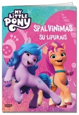 Mažieji poniai. Spalvinimas su lipdukais