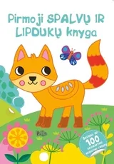 Pirmoji spalvų ir lipdukų knyga. Kačiukas