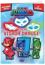 Pižamų herojai. Herojai visada drauge! Spalvinimas su lipdukais