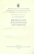 Renesanso filosofijos metmenys — filosofija
