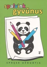 Spalvink gyvūnus. Spręsk užduotis