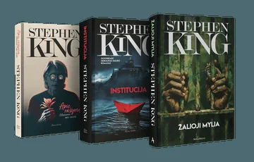 Stephen King 3 knygų rinkinys: Žalioji mylia + Apie rašymą + Institucija