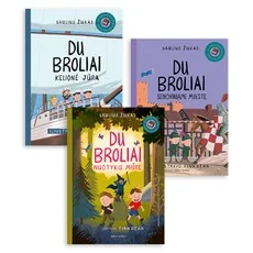 Trijų knygelių su pirmaisiais skaitymo pratimais rinkinys: Nuotykis miške + Kelionė jūra + Senoviniame mieste