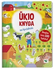 Ūkio knyga su lipdukais. Daugiau kaip 100 lipdukų!